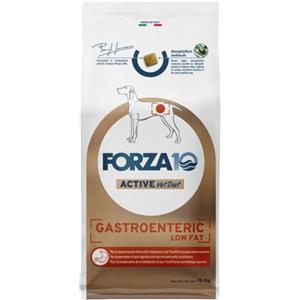 Forza 10 Gastroenteric Low Fat - Alimento Secco per Cani Adulti, 10 kg, Dieta Veterinaria per Problemi Gastroenterici