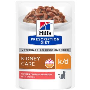 Hill's Prescription Diet k/d Alimento Umido per Gatti con Salmone - 85 g - Supporto Renale