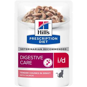 Hill's Prescription Diet i/d Salmone 85 g - Alimento Umido per Gatti, Digeribile e Nutriente