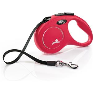 FLEXI Guinzaglio New Classic Tape Rosso S - 5 METRI