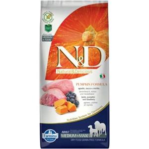 N&D Pumpkin Adult Medium Maxi Agnello Zucca e Mirtillo 12KG