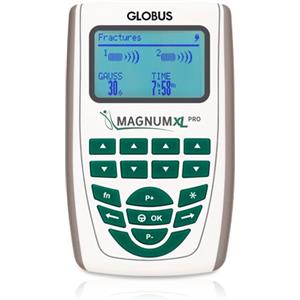 Globus Magnum XL Pro - Dispositivo per Magnetoterapia a 2 Canali con 46 Programmi e Solenoidi Flessibili