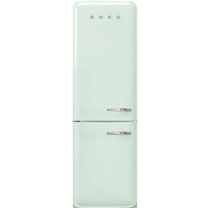 Smeg linea Anni '50 Smeg Frigorifero combinato con cerniere a sinistra a libera installazione FAB32LPG5 finitura verde pastello da 60 cm