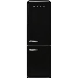 Smeg linea Anni '50 Smeg Frigorifero combinato con cerniere a destra a libera installazione FAB32RBL5 finitura nero da 60 cm