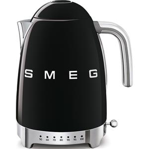Smeg linea Anni '50 PRONTA CONSEGNA - Smeg Bollitore elettronico a temperatura variabile KLF04BLEU finitura nero con logo Smeg 3D - PROMOZIONE ATTIVA FINO AL 19/10
