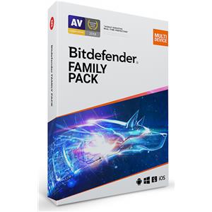 Bitdefender Family Pack 2025 - Sicurezza per 15 Dispositivi, 1/2 Anni, Windows/MacOS/Android/iOS