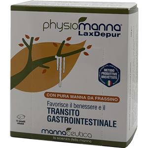 Iuppa Industriale Physiomanna Laxdepur Mannite Dufour - Integratore per il transito intestinale, 12 panetti solubili da 10 g