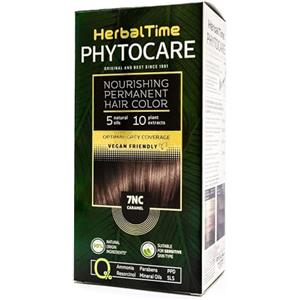Herbal Time Phytocare Tinta Permanente Caramello 7NC - Vegan, Senza Ammoniaca e Parabeni, 130 ml