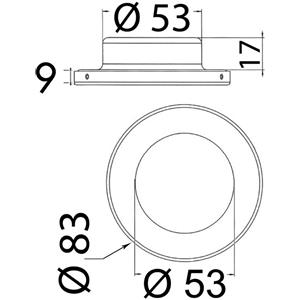 Osculati Plafoniera Montserrat Satinata - Corpo in Alluminio e Ghiera in Acciaio Inox
