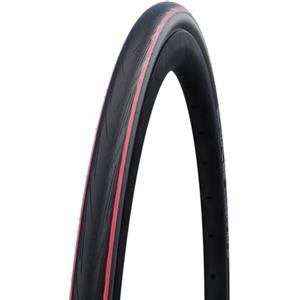 Schwalbe Lugano 2, Copertone Unisex Adulto, Nero/Rosso, 28'700x25C 25-622