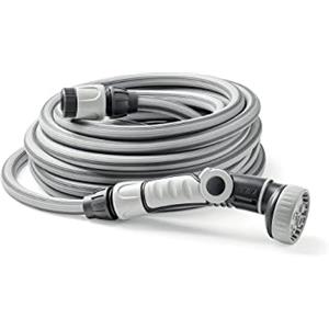 G.F. SRL AQUAGO EASY 30, kit per l'Irrigazione con Tubo Estensibile fino a 30 m, riparabile, con accessori, per Irrigare Orti, Fiori, Piante e Giardini.