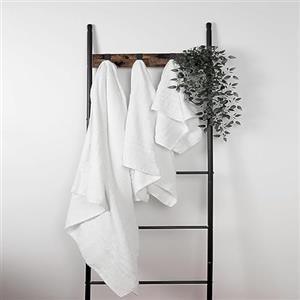 Corredocasa - Tris di Asciugamani in Spugna Premium Bianchi Idrofila 100% Puro Cotone di QUALITA' Extra per Fornitura Albergo, B&B, Hotel, Agriturismo, e Spa (Set Completo: Telo, Asciugamano, Ospite)