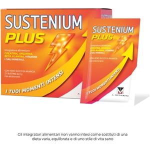 Menarini Sustenium Plus - Integratore Energizzante con Creatina, Arginina e Vitamine - 22 Bustine