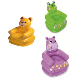 Intex- Intoyz Poltrona Animali Felici Cm65X64X74 I.12, Colori Assortiti, 68556