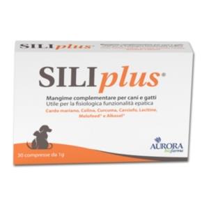 Aurora Biofarma Siliplus 30 Compresse - Mangime Complementare per Cani e Gatti con Supporto Epatica e Azione Antiossidante