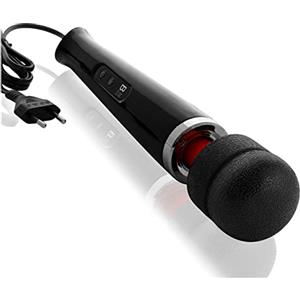 BuyAndFeelGood L'ORIGINALE di BuyAndFeelGood massaggiatore vibratori a bacchetta magica con 20 Vario/10 Velocità - Vibratore clitorideo per Lei con Stimolazione del Clitoride - Nero