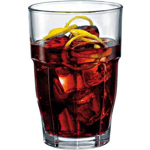 Bormioli Rocco Bicchieri Rock Bar 37 cl in Vetro Temperato, Impilabili, Design Moderno - Confezione da 36 Pezzi