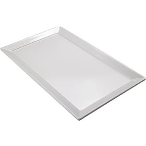 Leone Vassoio Rettangolare Bianco in Melamina 53x32x2,5 cm GN 1/1