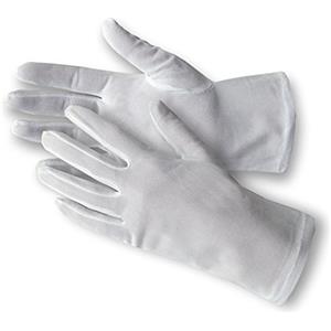 Jah LYC-1 - Guanti in nylon, 12 paia, elastici, peso medio, bianco, taglia 10