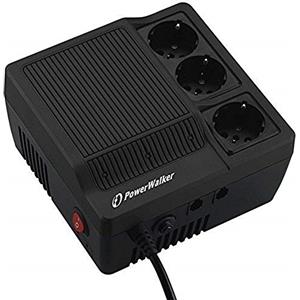Powerwalker 10120302 AVR 1200 Regolatore automatico di tensione, 1200VA / 720W, Nero