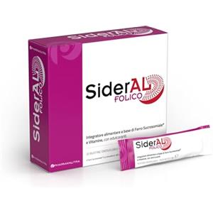 PHARMANUTRA Integratore Alimentare Sideral Folico, 30 Mg, 20 Pezzi