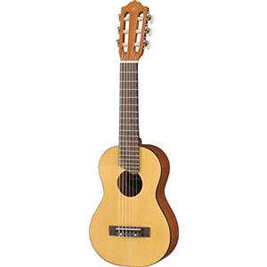 Yamaha GL1 Guitalele - Chitarra in Legno con Dimensioni Ukulele (43,2 cm, scala da 17) - 6 Corde (3 in nylon/ 3 in acciaio), Custodia Inclusa, Da Viaggio, Naturale