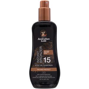 Australian gold spf 15 instant bronzer spray gel sunscreen