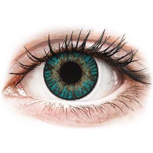 Alcon FreshLook ColorBlends Turquoise - Lenti a contatto mensili non correttive, 2 lenti, BC 8.6 mm, DIA 14.5 mm, con filtro UV