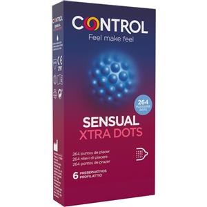 Pikdare spa Control Sensual Dots&Lines Preservativi Con Rilievi E Striature Piacere Intenso 6pezzi
