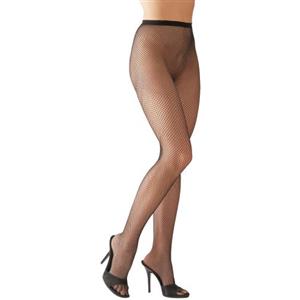 Cottelli Collant a Rete Neri Elasticizzati S/L - Eleganti e Senza Cuciture per Serate Sexy