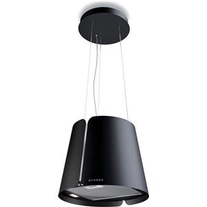 FABER S.p.A. Beat Cappa a Sospeso Nero Opaco 45 cm, 600 m³/h, 68 dB, Filtrante, 4 Velocità, Illuminazione LED, Classe A