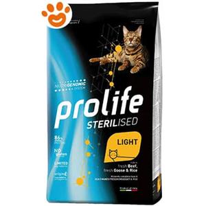 Prolife Cat Sterilised Light Adult Manzo, Oca e Riso - Sacco Da 1,5 Kg