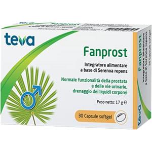 Teva Italia Srl Fanprost 30 Capsule - Integratore Alimentare a base di Serenoa repens