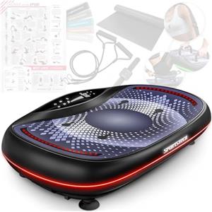 Sportstech VP500 4D Premium Piastra Vibrante, Intelligente Pedana Vibrante con Display Digitale Touch Integrato, Alimentato da 3 Motori Silenziosi, Ideale Pedana Step Fitness Casa - Sportstech