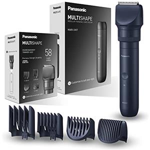 Panasonic MULTISHAPE Sistema Modulare per la Cura della Persona ER-CTW1, regolabarba e tagliacapelli per uomo con batteria ricaricabile Ni-MH