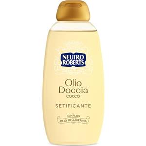 Neutro Roberts Olio Doccia con Olio di Cocco, Ottimo per Pelli Delicate, Formula Addolcente e Protettiva per una Pelle Morbida e Sana, Deterge e Idrata, Non Unge, Flacone da 250 ml