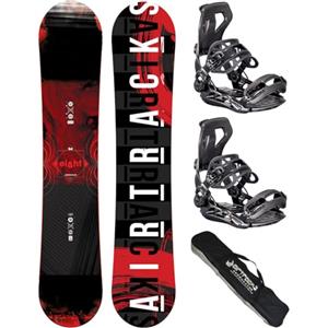 Airtracks Snowboard Set - TAVOLA Eight Wide 160 - ATTACCHI Master L - SB Bag