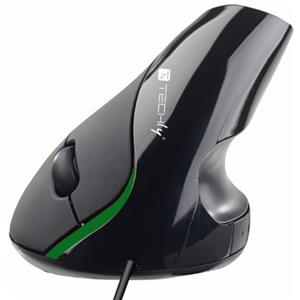 Techly 360806 Mouse Verticale Ottico Ergonomico USB Nero Nero