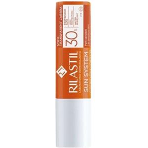 Rilastil Sun System Stick Trasparente SPF 30 - Protezione Alta per Pelli Sensibili, Resistente all'Acqua, 4 ml