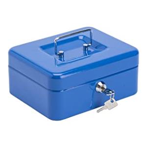 Burg-Wächter Burg-Wachter 701976 Money 5020-Cassetta portavalori, 20 cm, colore: Blu, 8''