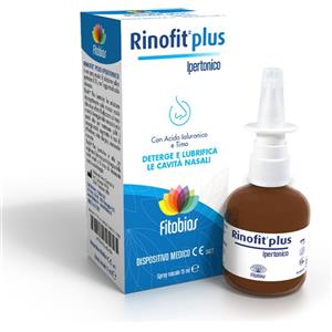 Fitobios Rinofit Plus Spray Nasale Ipertonico 15 ml - Decongestionante Naturale per il Raffreddore