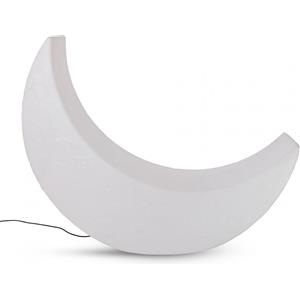 SELETTI My Moon Lamp - Lampada da Terra in Polietilene per Interni ed Esterni con Design a Spicchio Lunare