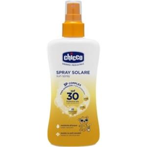 Chicco Latte Solare Spray SPF30 150 ml - Protezione Alta per Bambini, Resistente all'Acqua