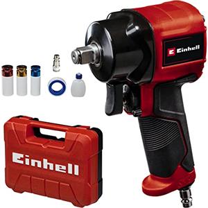 Einhell Avvitatore a impulsi pneumatico TC-PW 610 Compact di Einhell (8 bar max., coppia 610 Nm, attacco quadro da 1/2, rotazione a sinistra/destra, fornito in valigetta, incl. 3 inserti a bussola)