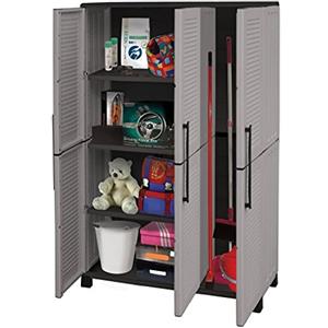 GrecoShop Family-line XL Armadio Mobiletto in Resina Versione Tuttopiani con Vano Portascope