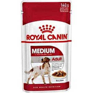 Royal Canin Medium Adult Bocconcini in Salsa 140g - Alimento Umido Completo per Cani Adulti di Taglia Media
