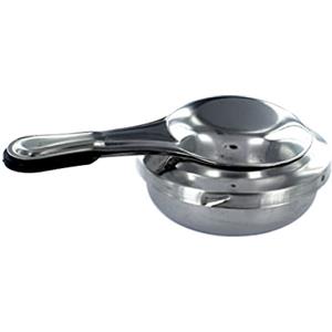 Fackelmann FM Professional 21827 Bruciatore a fonduta Bruciatore alcolico Fornello Fonduta Savoyarda Bruciatore alcolico per fonduta Bruciatore ad Alcol Gelato Acciaio Inossidabile, Grigio, 15,5 x 9,7 x 4,5 cm