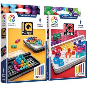Ludilo Smart Games - Pack IQ Puzzler Pro + IQ Link | Giochi per Bambini e Adulti | Gioco Bambino 6 Anni Maschio | Rompicapo Adulti | Giochi Educativi, Puzzle 8 Anni Bambina | Gioco Solitario