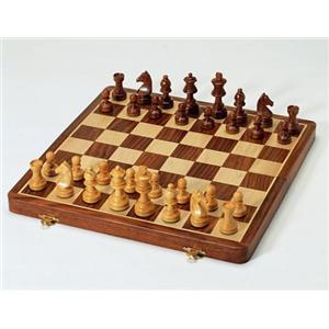 Weiblespiele 03267 - Scacchiera in Legno di bosso e Palissandro, Altezza del re: 72 mm