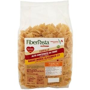 FiberPasta Farfalle 400g - Pasta con Alto Contenuto di Fibre e Basso Indice Glicemico, Vegan